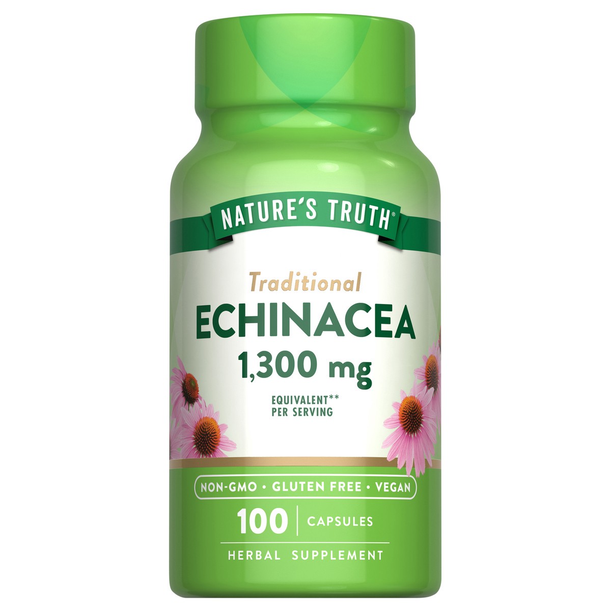 slide 1 of 9, Nature's Truth Echinacea 1,300 mg**, 100 ct; 400 mg