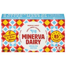 Minerva Dairy Unsalted Butter 2 - 0.25 lb Sticks