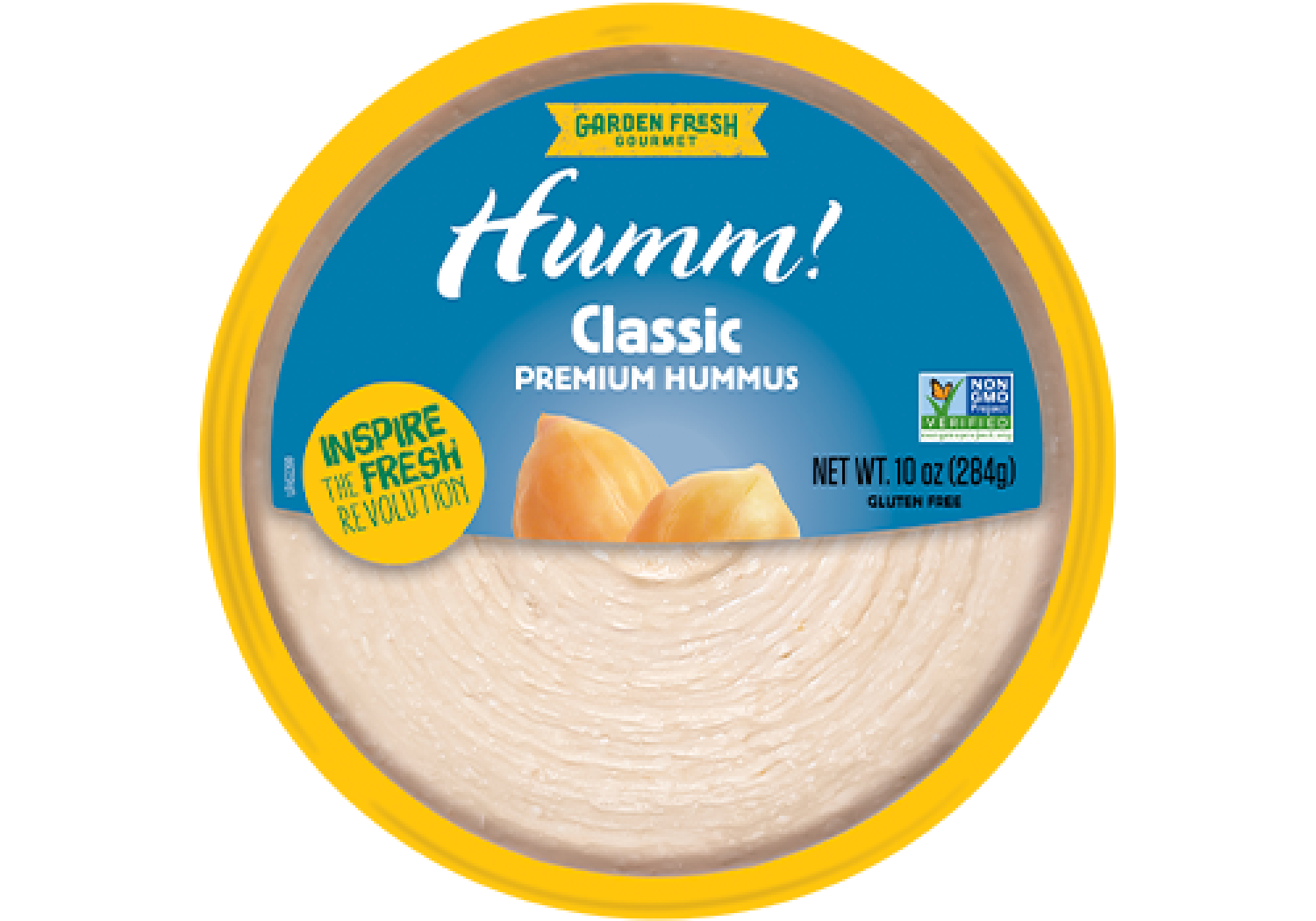 slide 1 of 1, Garden Fresh Gourmet Humm Classic Premium Hummus 10 oz, 10 oz