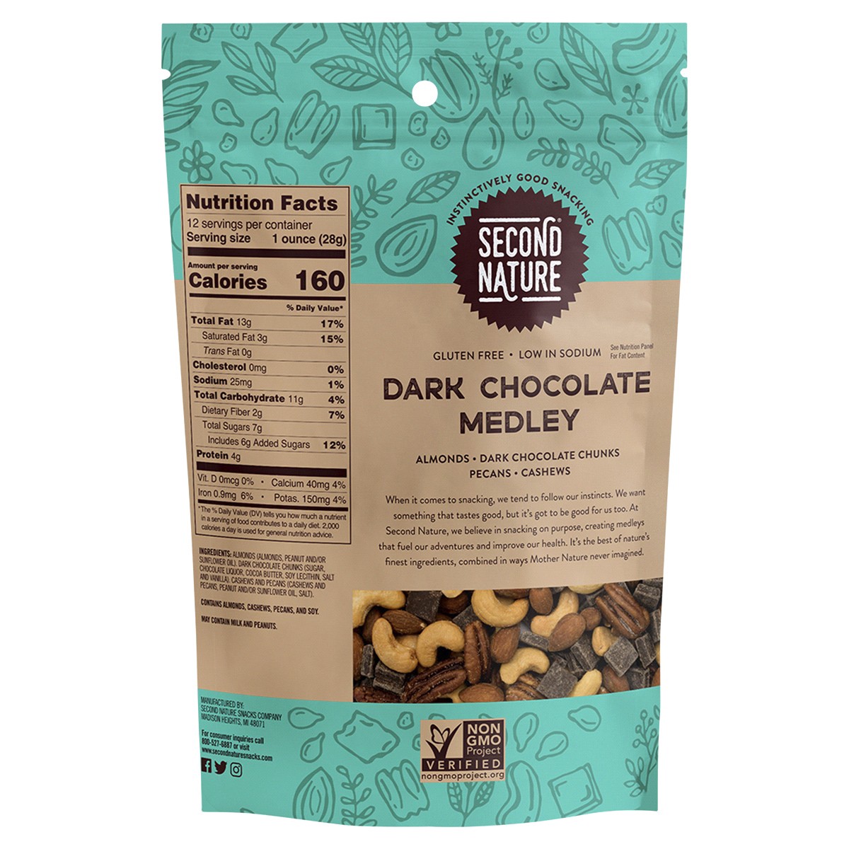 slide 2 of 2, Second Nature Dark Chocolate Medley 12 oz, 12 oz