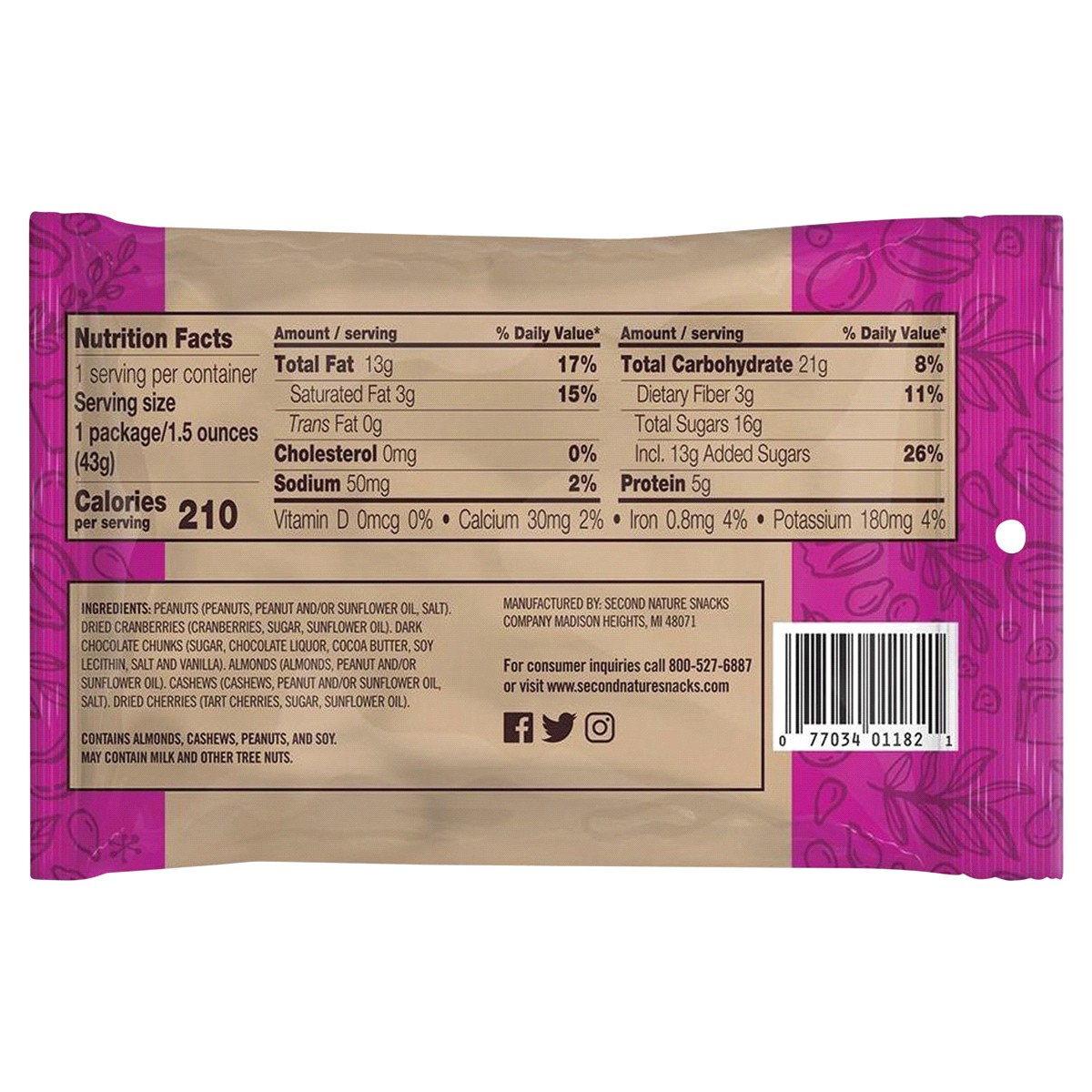 slide 2 of 2, Second Nature Wholesome Medley 10 - 1.5 oz Bags, 10 ct