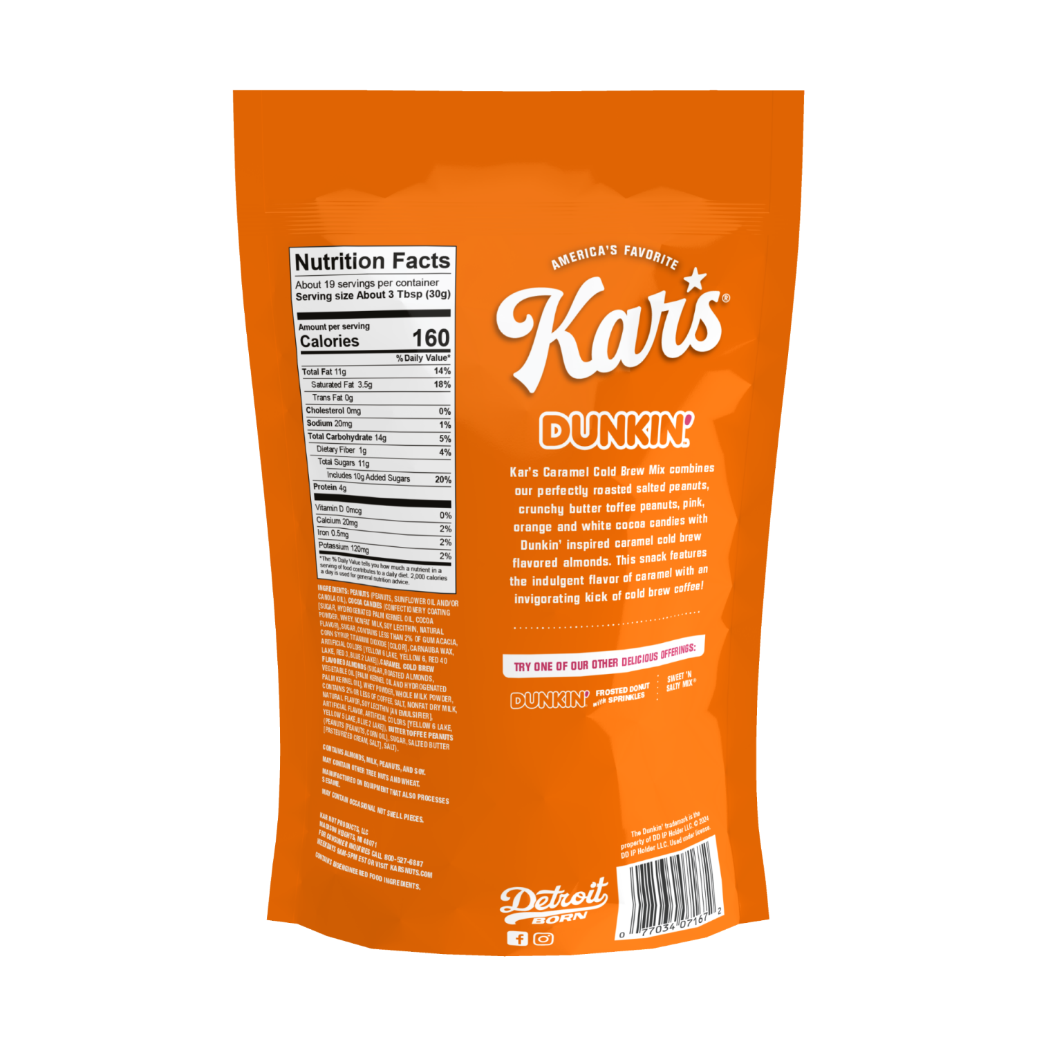 slide 2 of 2, Kar's® Dunkin Salted Caramel Cold Brew Trail Mix, 20 oz