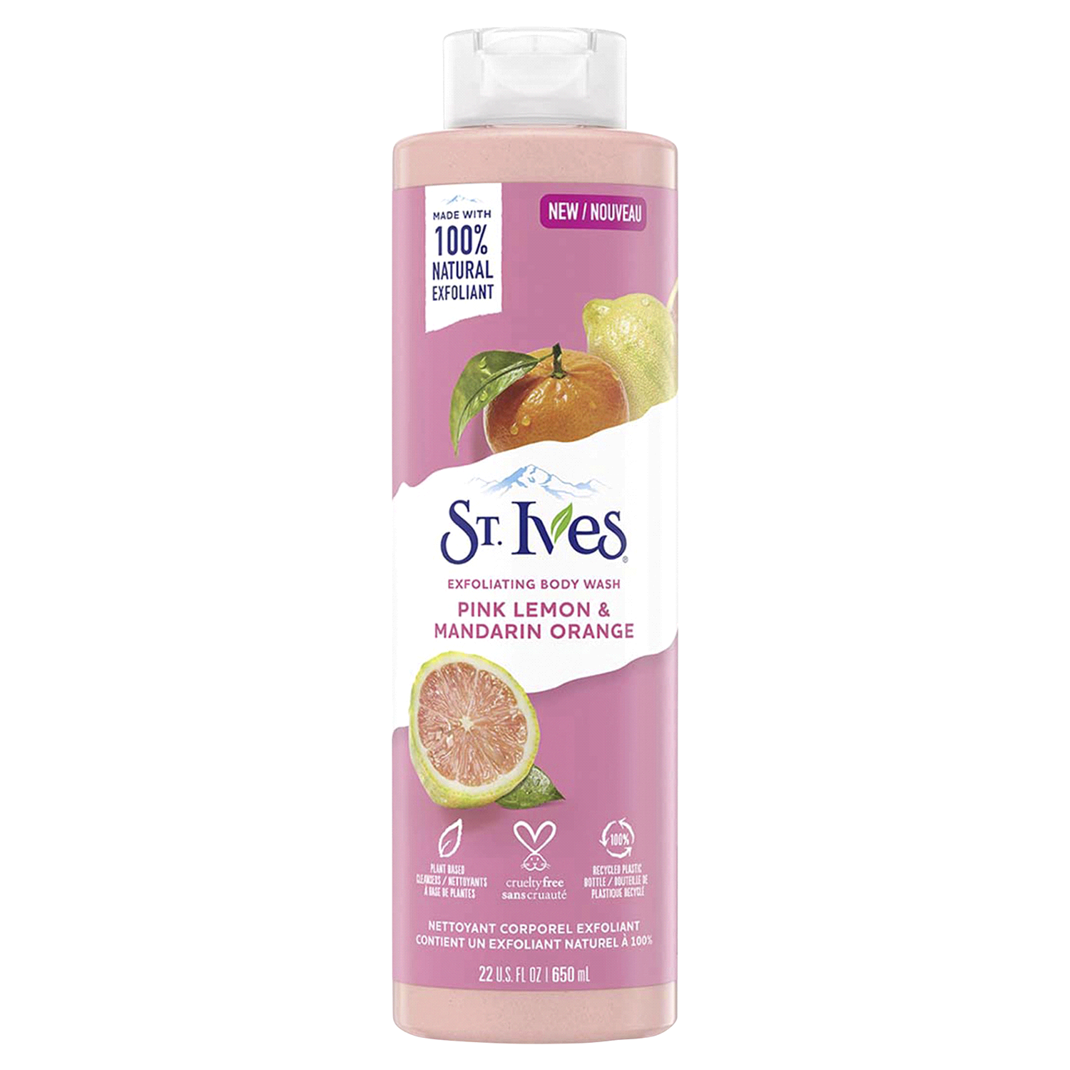 slide 2 of 2, St. Ives Exfoliating Pink Lemon & Mandarin Orange Body Wash 22 fl oz, 22 fl oz