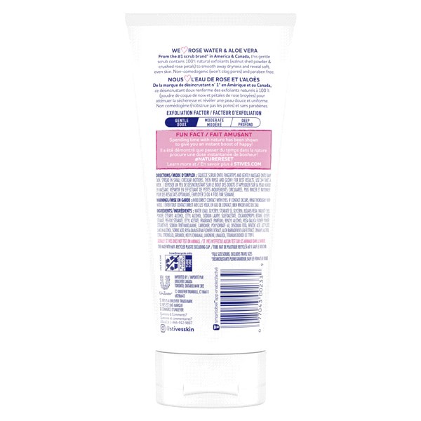 slide 3 of 9, St. Ives Gentle Smoothing Rosewater and Aloe Vera Facial Scrub, 6 oz