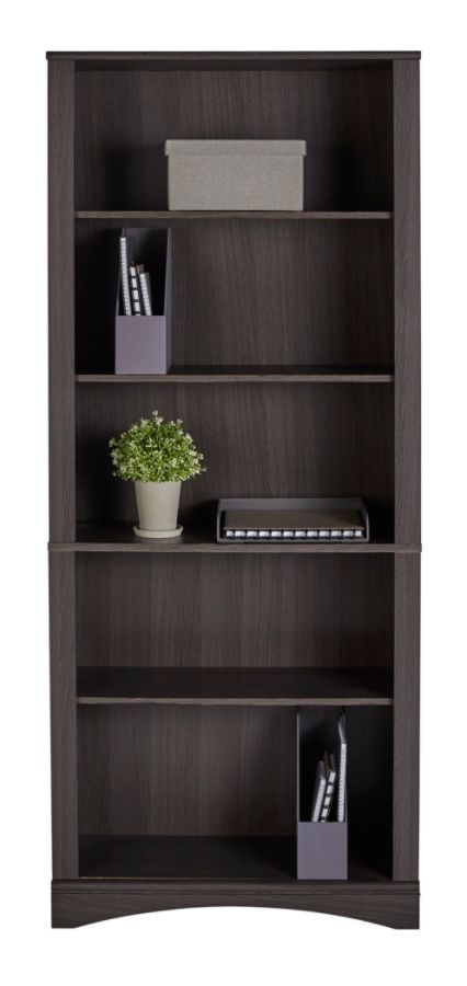 slide 8 of 9, Realspace Pelingo 72''H 5-Shelf Bookcase, Dark Gray, 1 ct