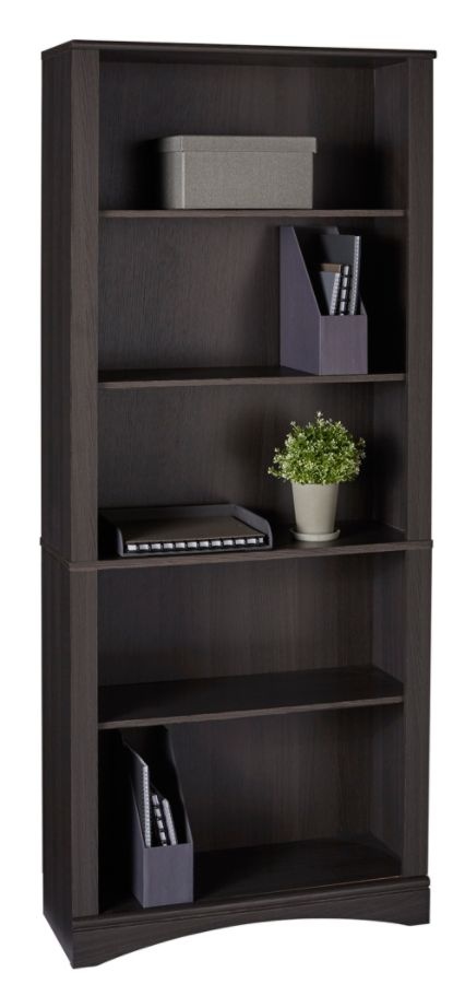 slide 7 of 9, Realspace Pelingo 72''H 5-Shelf Bookcase, Dark Gray, 1 ct