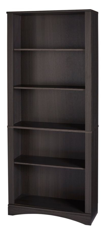 slide 2 of 9, Realspace Pelingo 72''H 5-Shelf Bookcase, Dark Gray, 1 ct