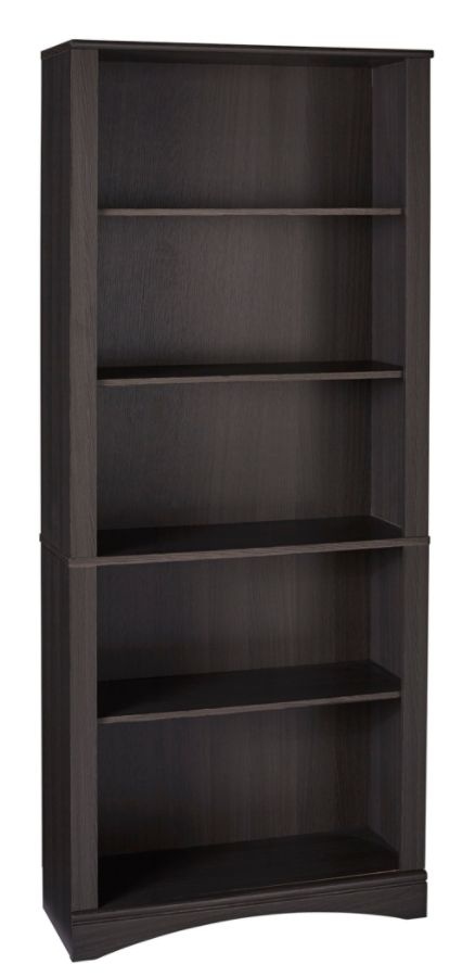 slide 9 of 9, Realspace Pelingo 72''H 5-Shelf Bookcase, Dark Gray, 1 ct