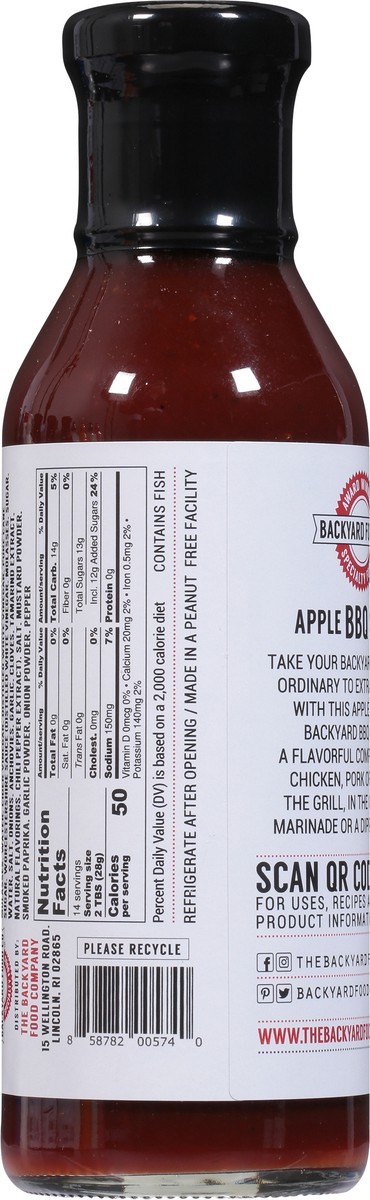 slide 12 of 13, Backyard Food Co Apple Barbecue Sauce - 15 oz, 15 oz