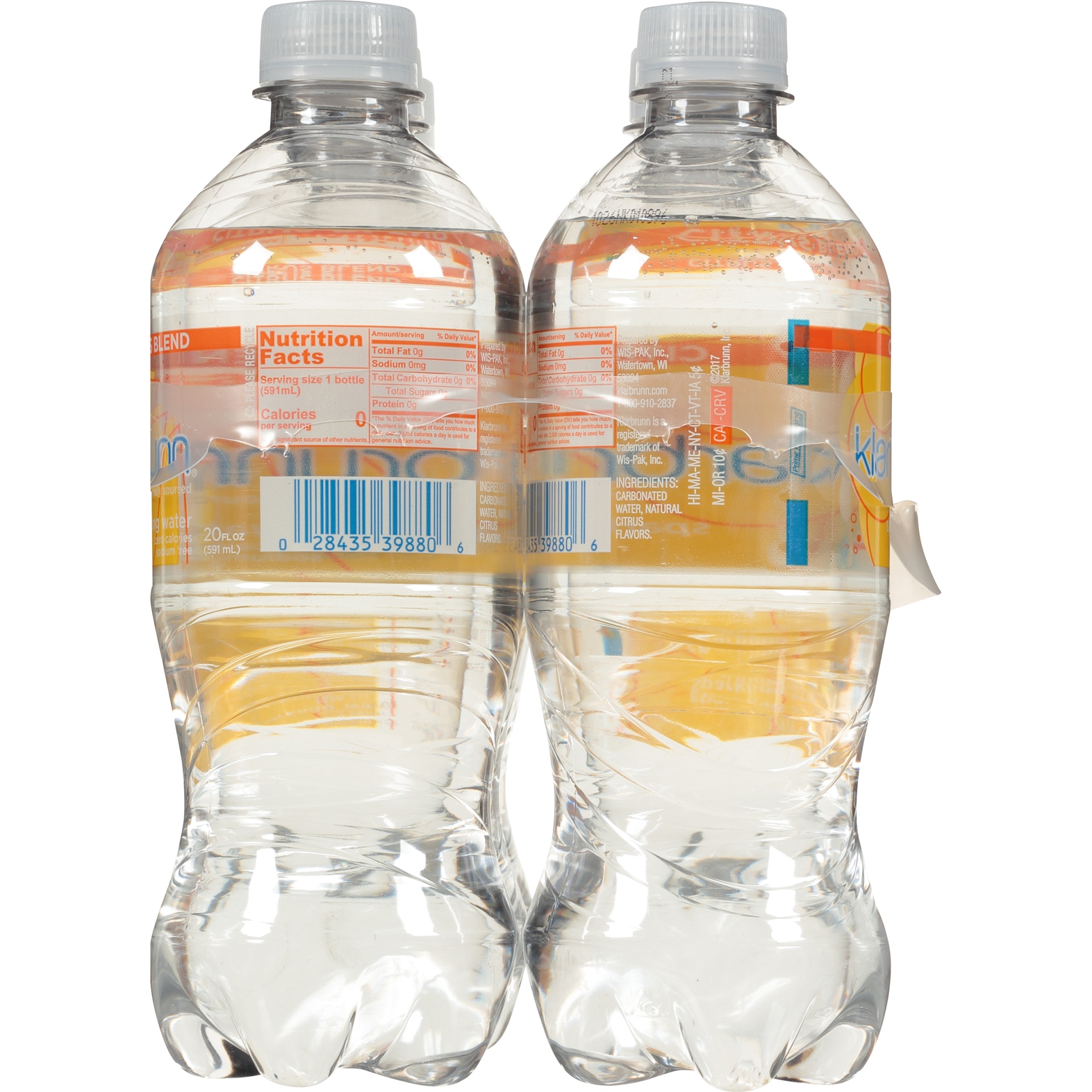 Klarbrunn Citrus Sparkling Water Bottles 6 ct; 20 fl oz Shipt