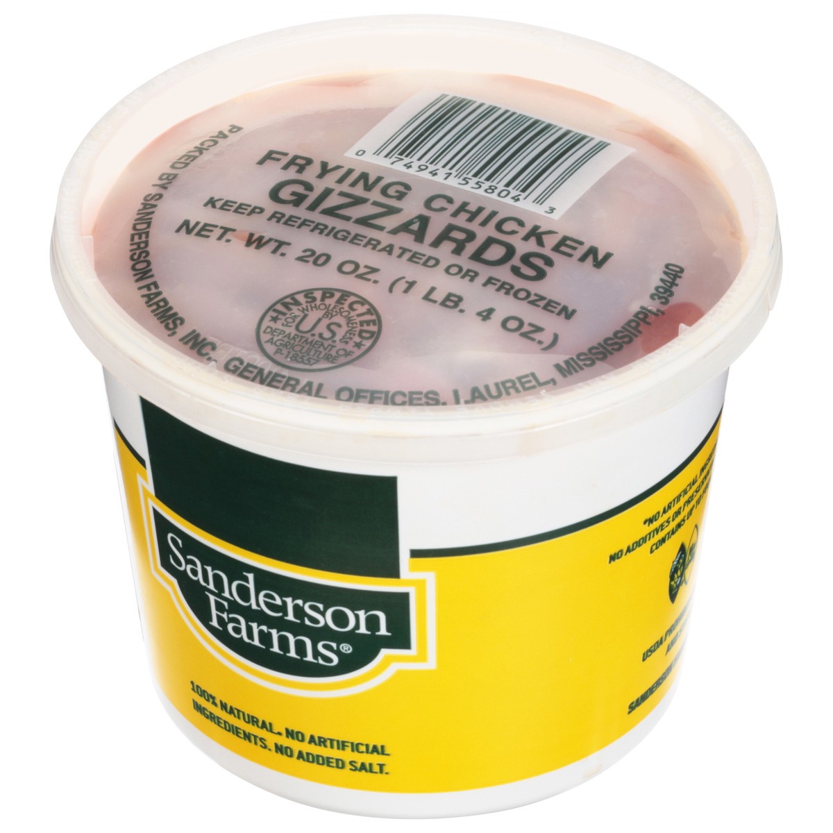 slide 5 of 10, Sanderson Farms Frying Chicken Gizzards 20 oz, 20 oz