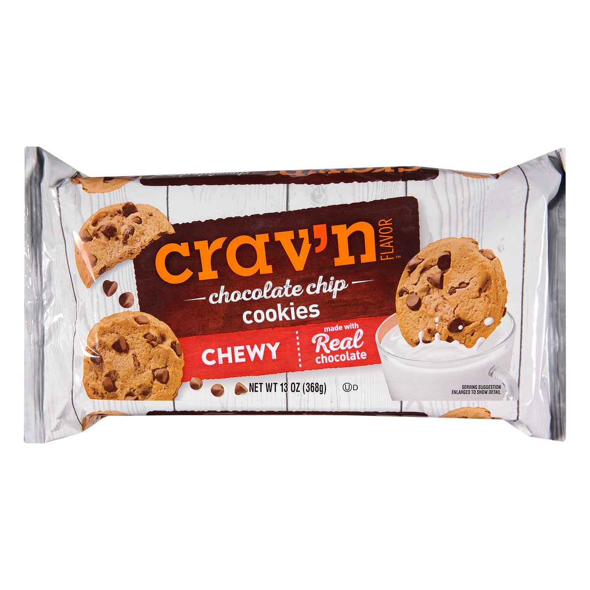 slide 1 of 10, Crav'n Flavor Chewy Chocolate Chip Cookies, 13 oz