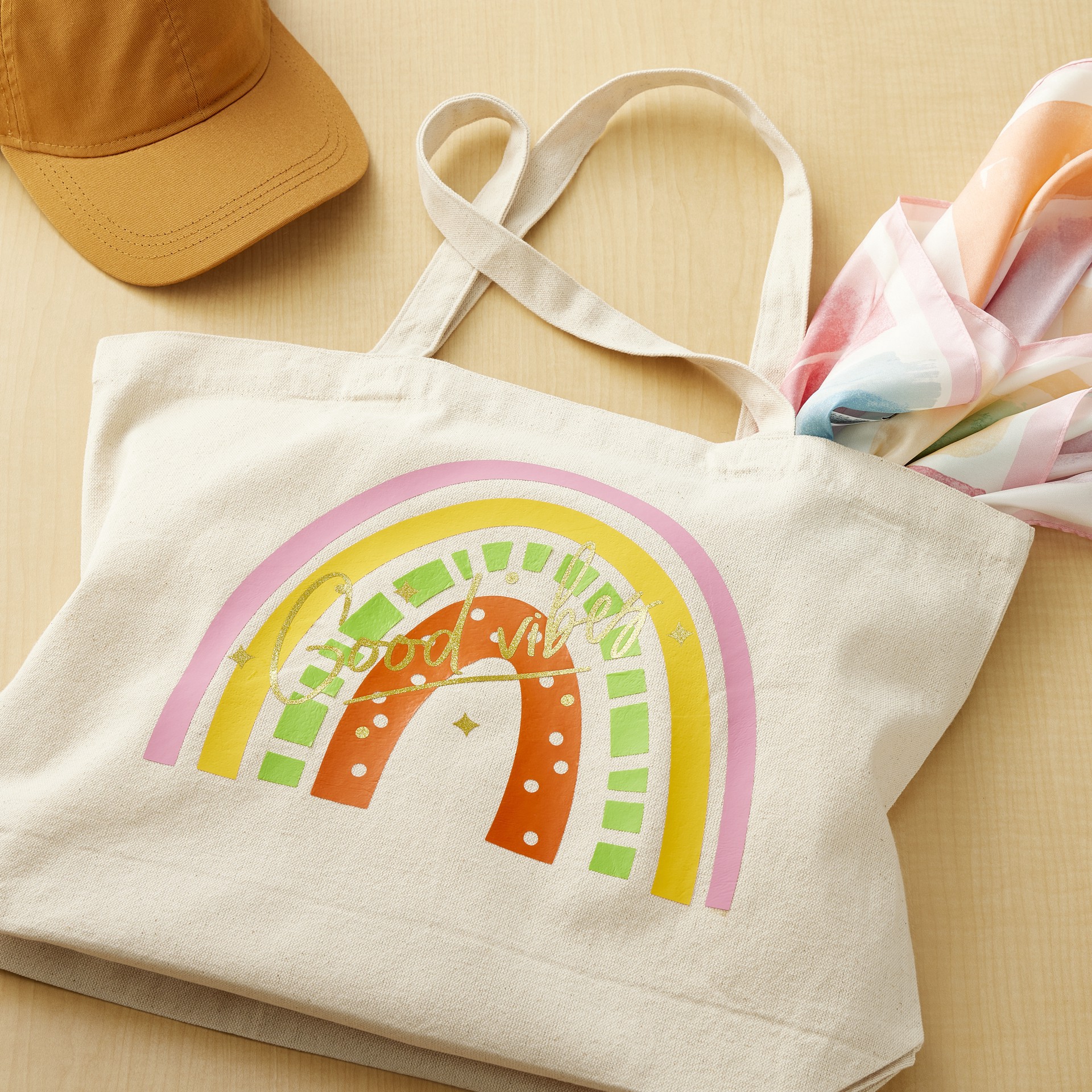 slide 3 of 3, Natural Canvas Tote Bag By Make Market, 18 in x 13 in x 4 in