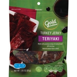 slide 1 of 1, CVS Gold Emblem Gold Emblem Turkey Jerky, Teriyaki, 2.85 Oz, 2.85 oz