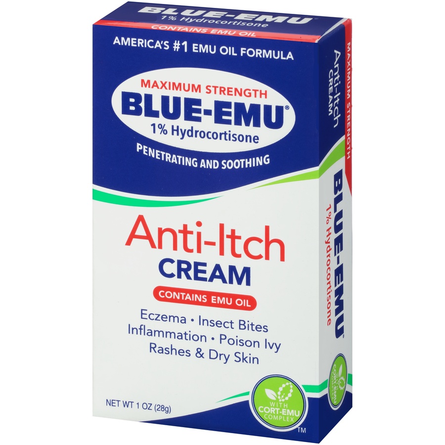 slide 3 of 7, Blue-Emu Anti-Itch Cream 1 oz, 1 oz