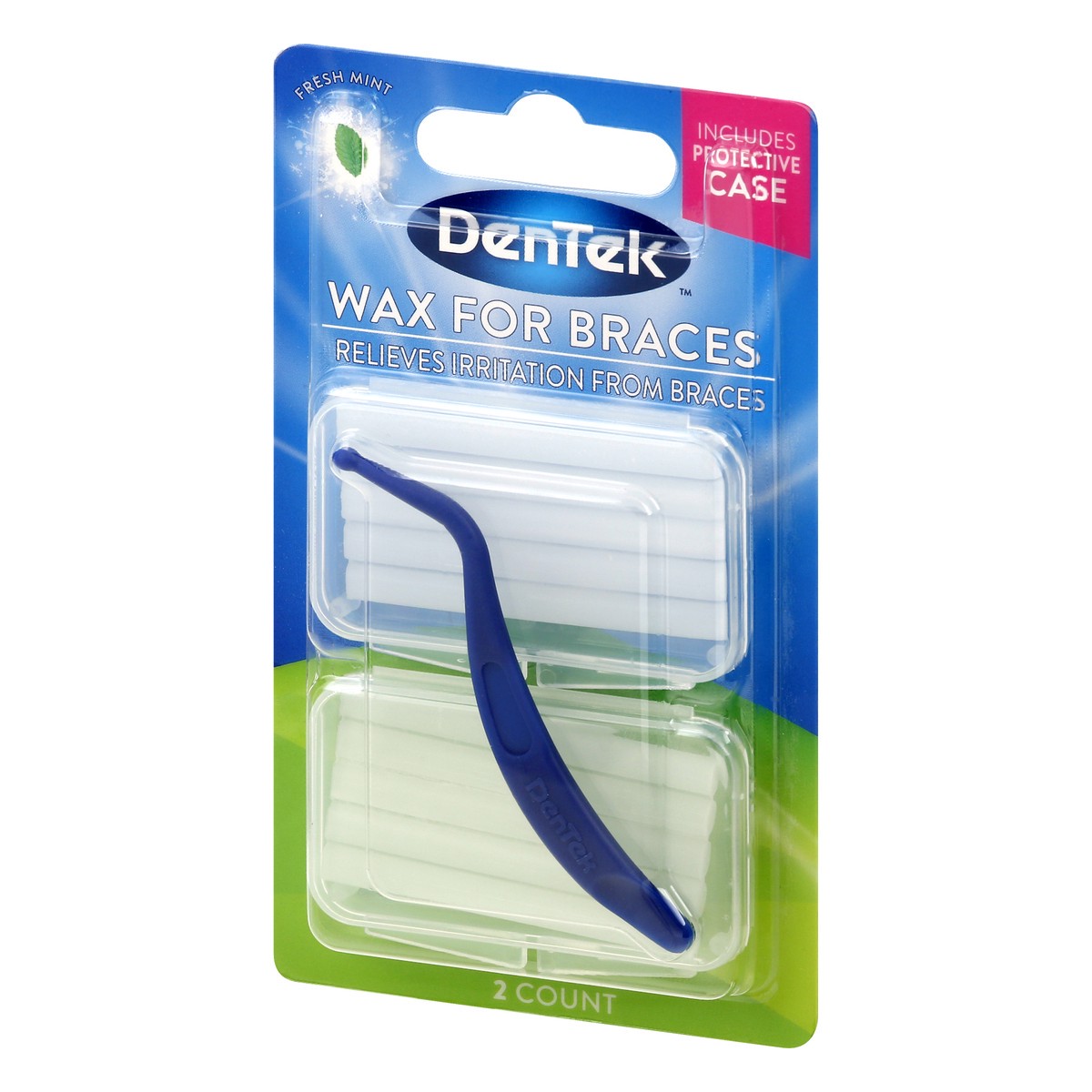 slide 7 of 10, DenTek Wax for Braces, Relief for Braces Irritation, Fresh Mint, 2 Pack, 2 ct