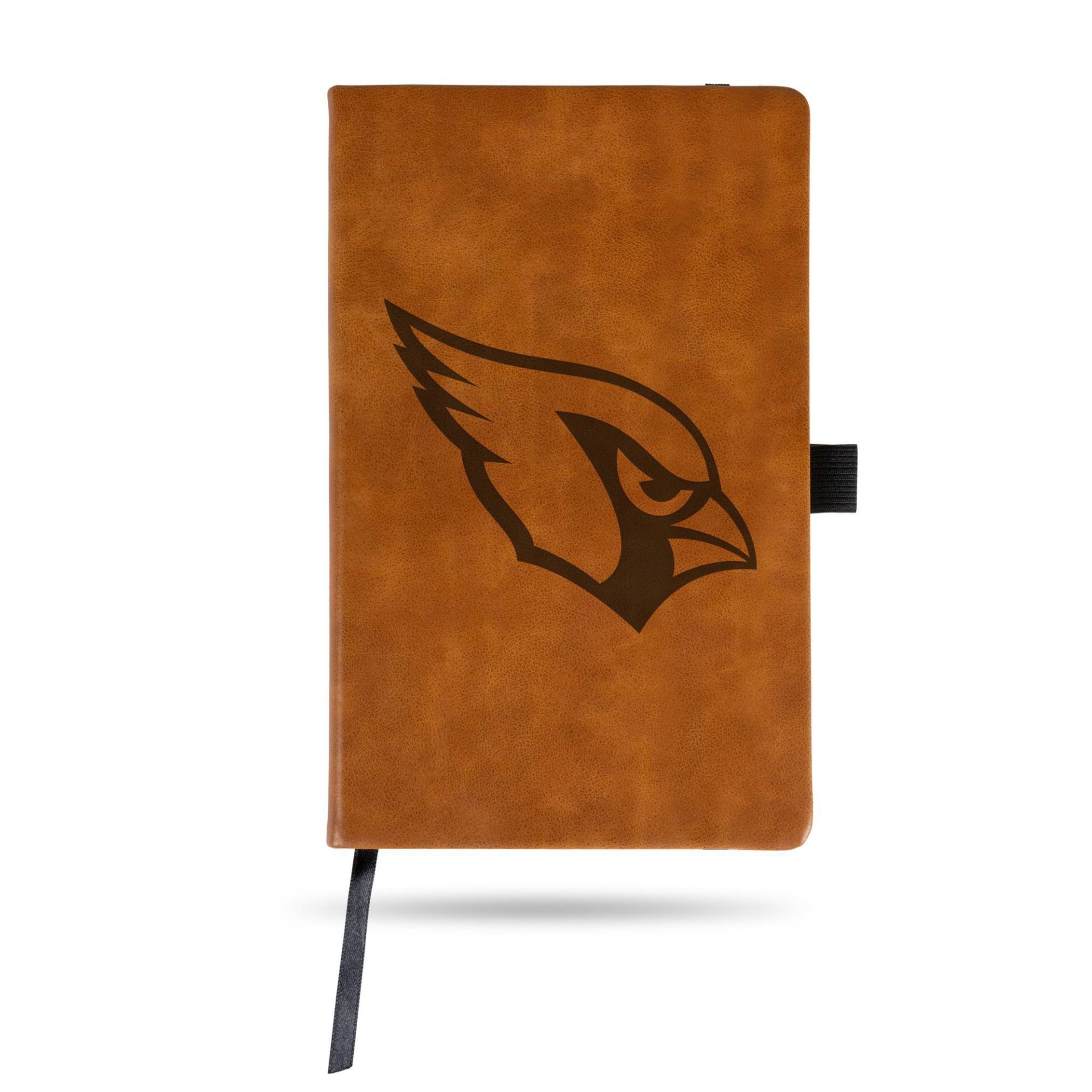 slide 1 of 1, NFL Arizona Cardinals Laser Engraved Brown Leather Padfolio, 1 ct