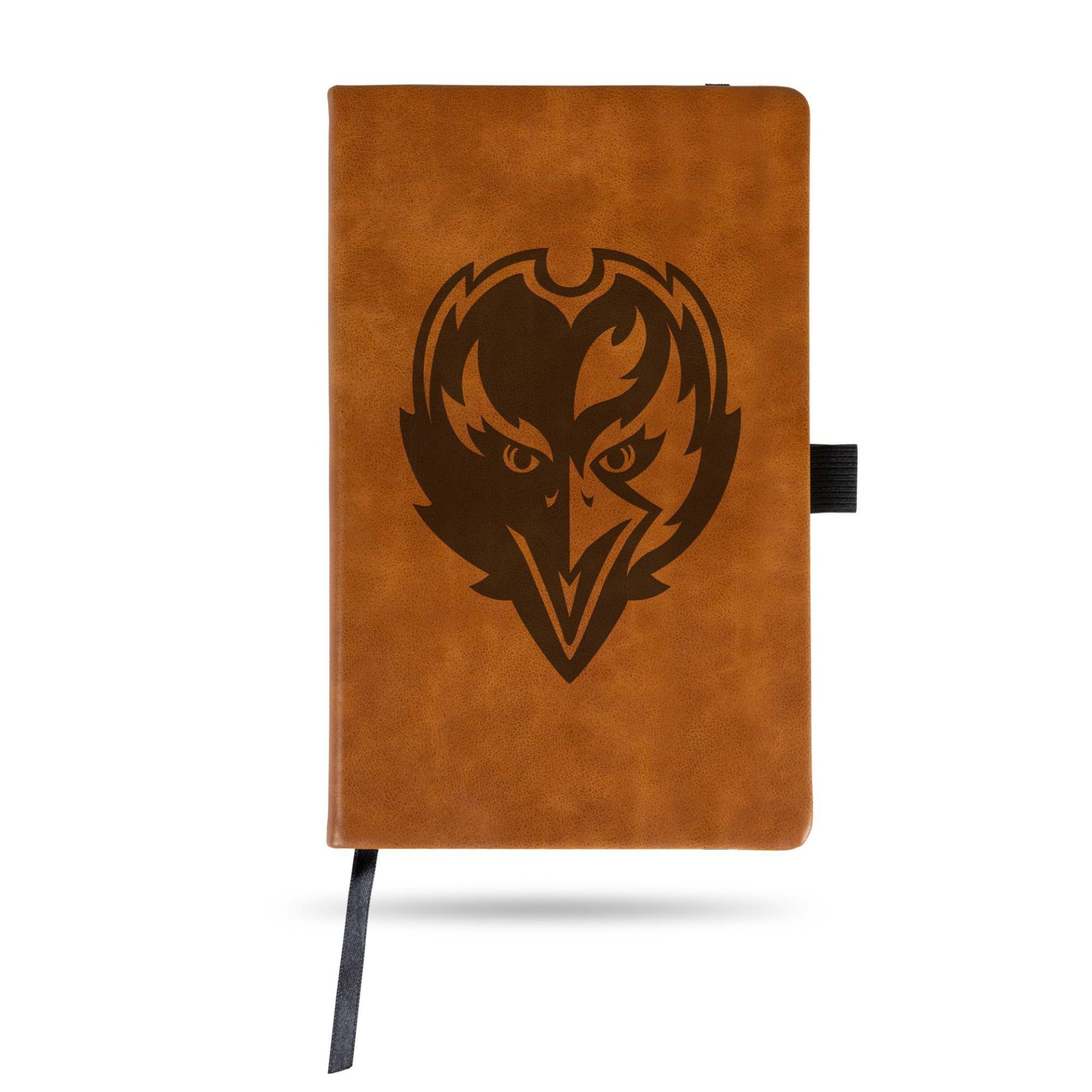 slide 1 of 3, NFL Baltimore Ravens Laser Engraved Brown Leather Padfolio, 1 ct