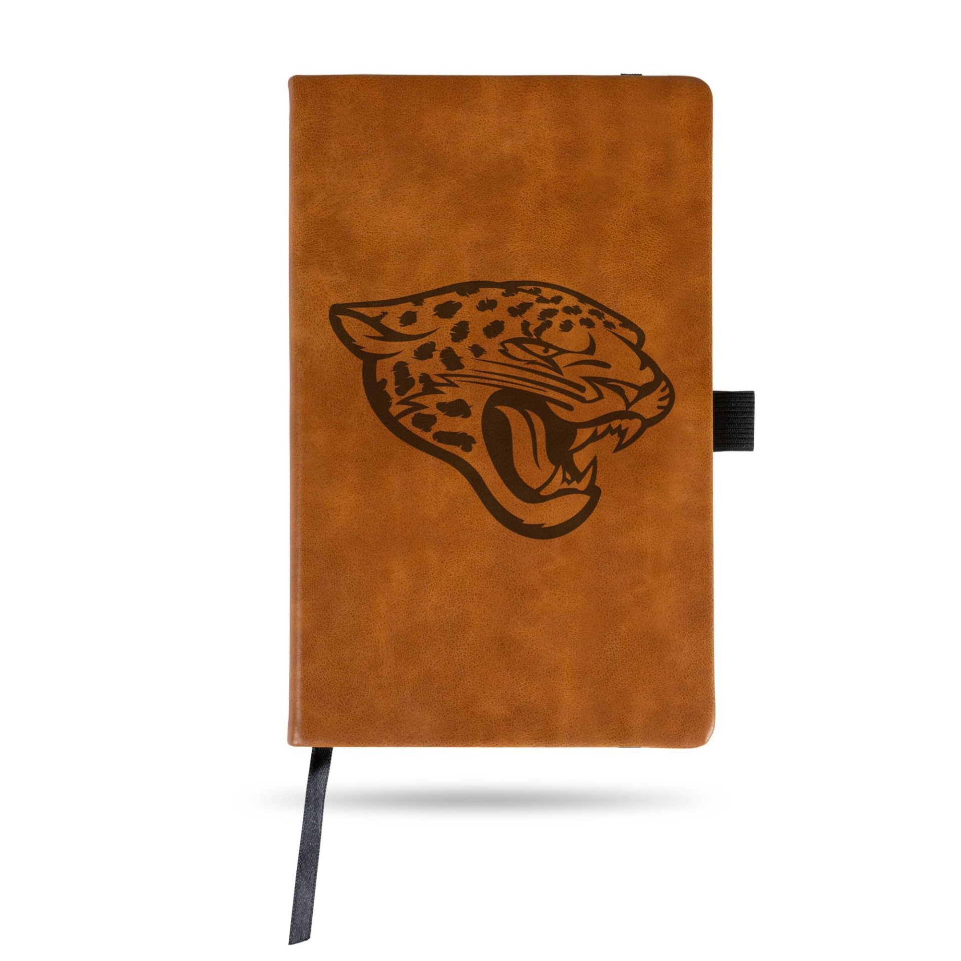 slide 1 of 1, NFL Jacksonville Jaguars Laser Engraved Brown Leather Padfolio, 1 ct