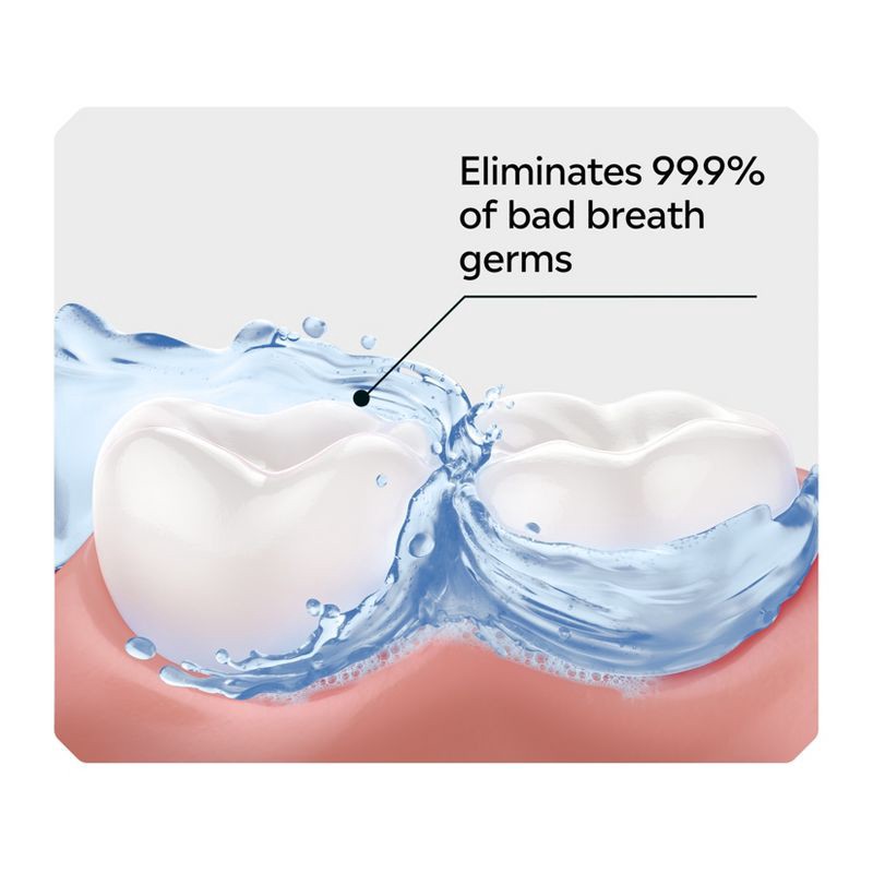 slide 5 of 10, Listerine Ultraclean Zero Alcohol Tartar Control Mouthwash Arctic Mint - 500ml, 500 ml