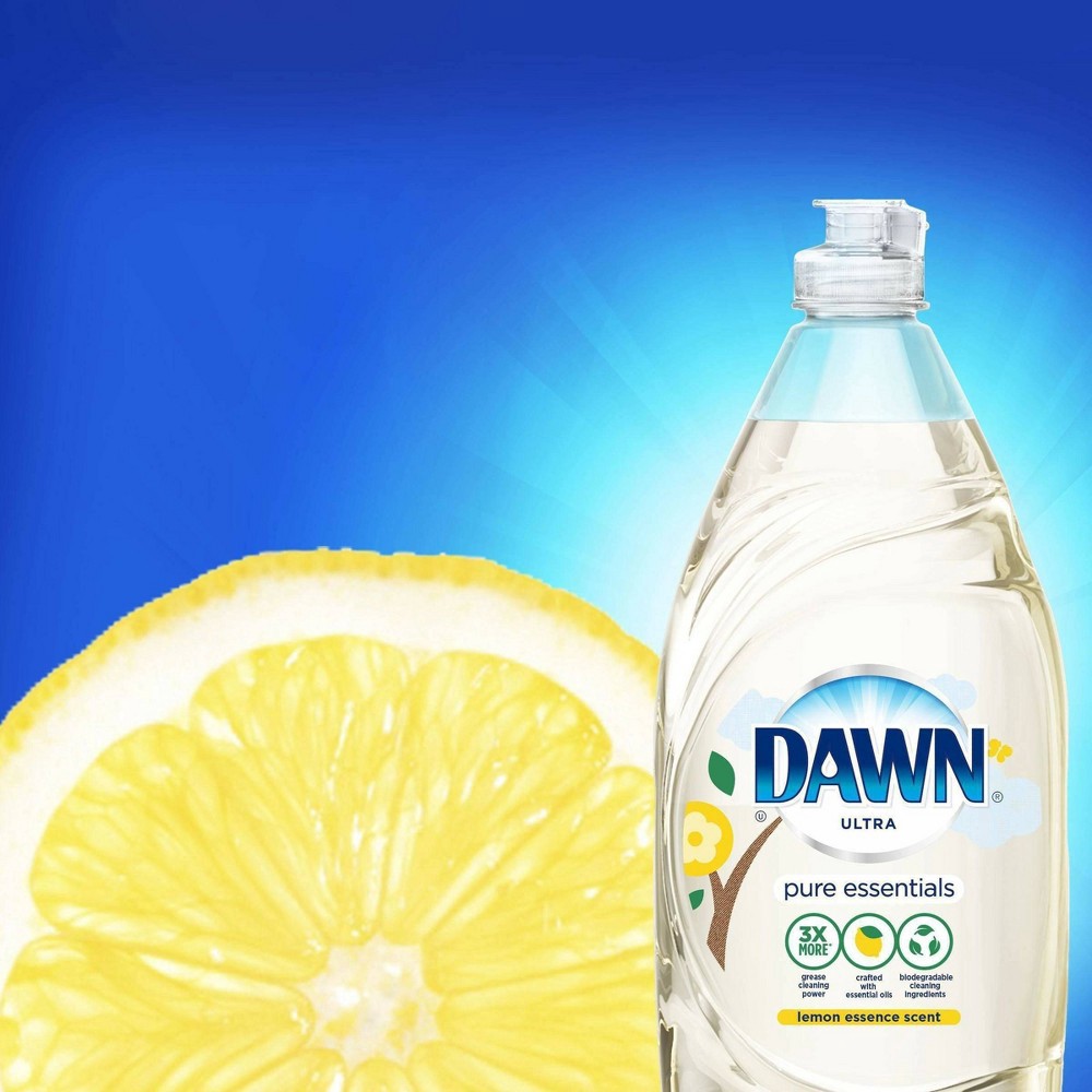 slide 3 of 5, Dawn Ultra Pure Essentials Dish Washing Liquid Dish Soap - Lemon Essence Scent - 48 fl oz/2ct, 48 fl oz, 2 ct
