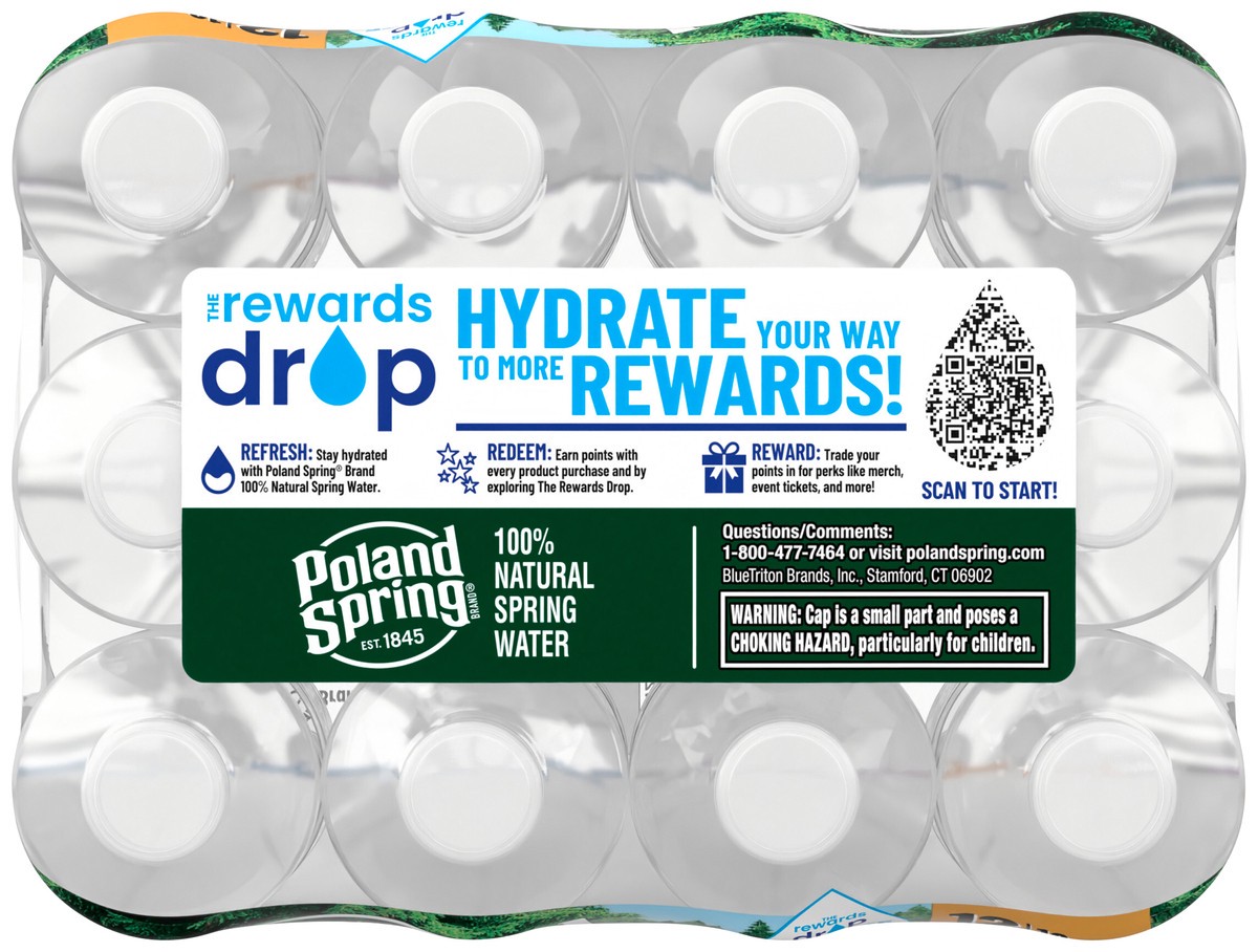 slide 4 of 8, Poland Spring Maine Spring Water, 12 fl oz bottles (Pack of 12), 12 ct