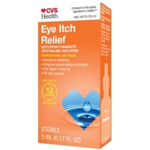 slide 1 of 1, CVS Health Eye Itch Relief, 0.17 fl oz; 5 ml