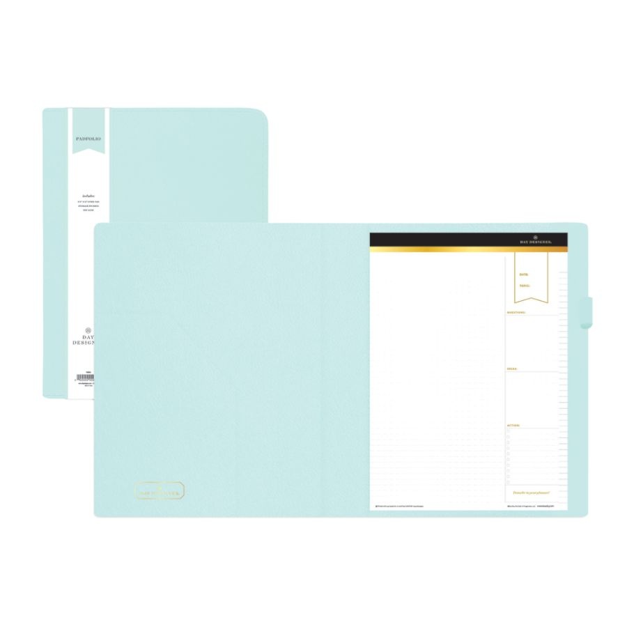 slide 2 of 3, Blue Sky Day Designer Padfolio, 8-1/2'' X 11'', Light Blue, 1 ct