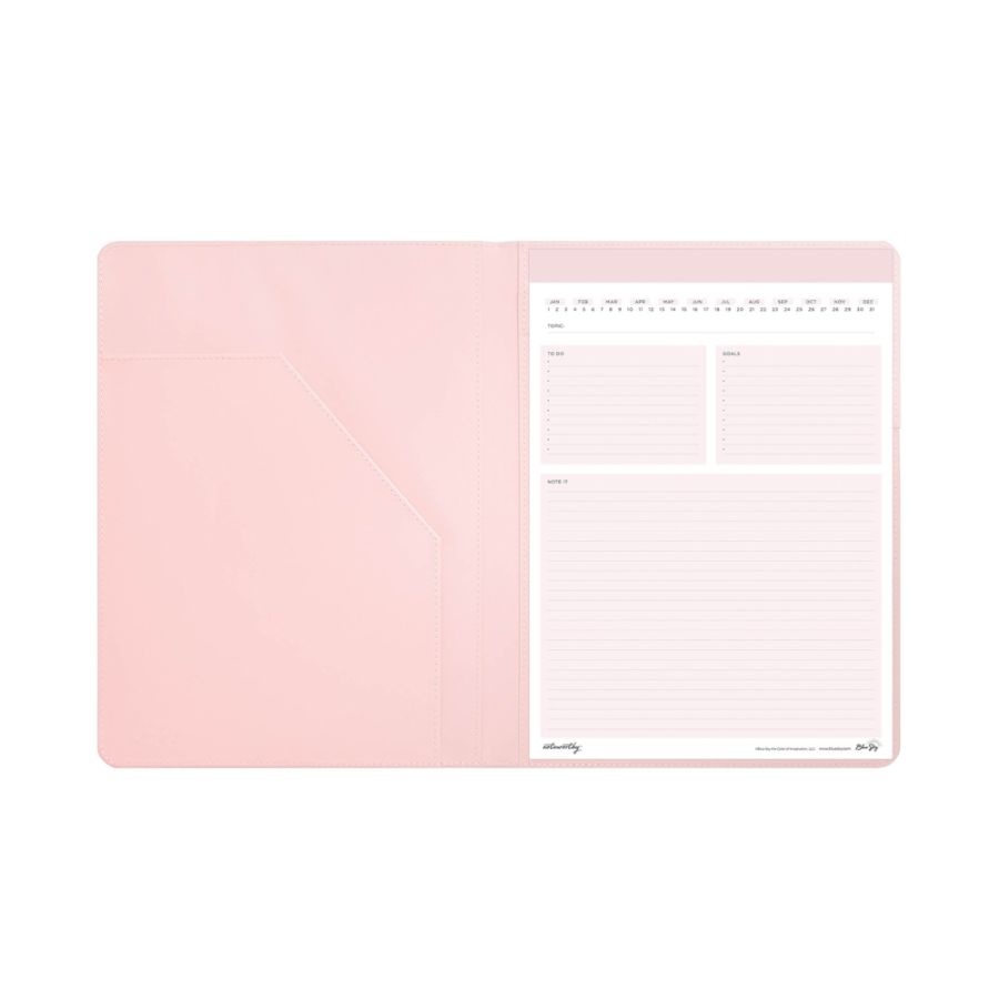 slide 3 of 3, Blue Sky Noteworthy Padfolio, 8-1/2'' X 11'', Pink, 1 ct