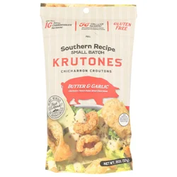 Krutones Southern Recipe Butter & Garlic Chicharron Croutons 2 oz