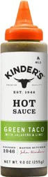 Kinder's Green Taco Hot Sauce with Jalapeno & Lime