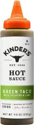 Kinder's Green Taco Hot Sauce with Jalapeno & Lime