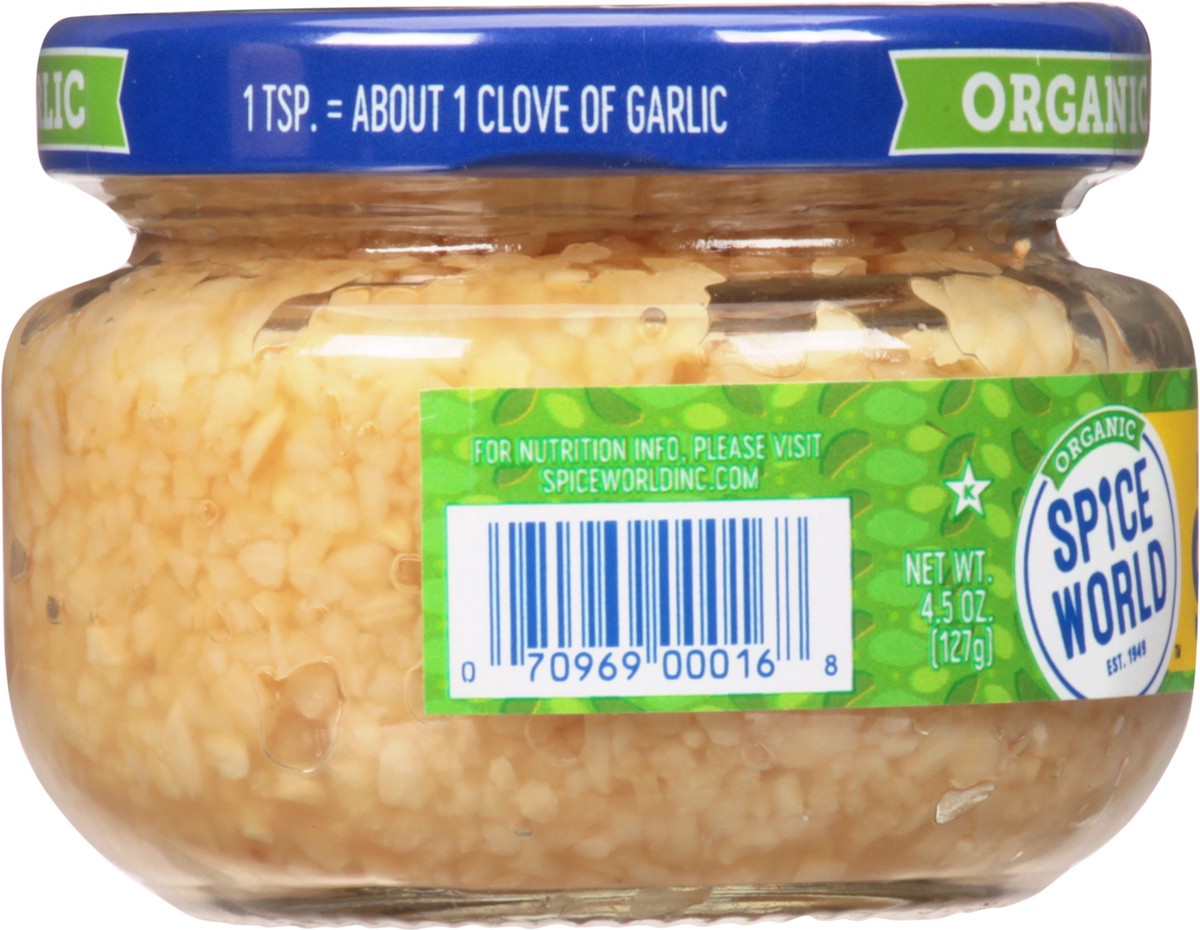 slide 4 of 13, Spice World Organic Minced Garlic 4.5 oz, 4.5 oz