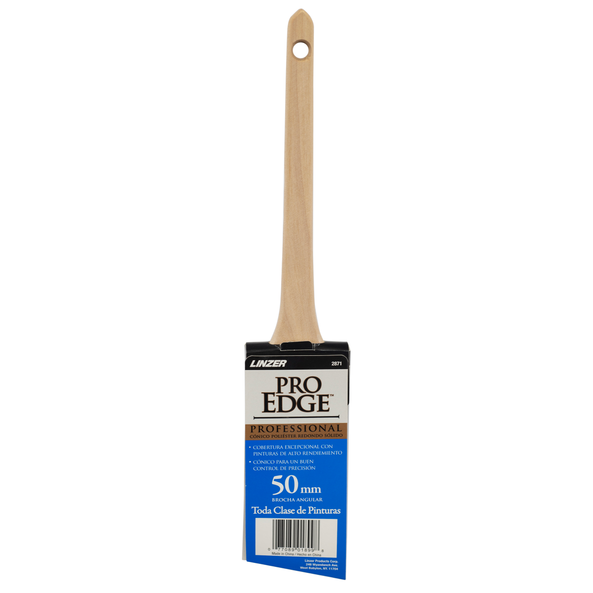 slide 2 of 7, Linzer 2 inch pro edge angle sash rat tail brush, 1 ct