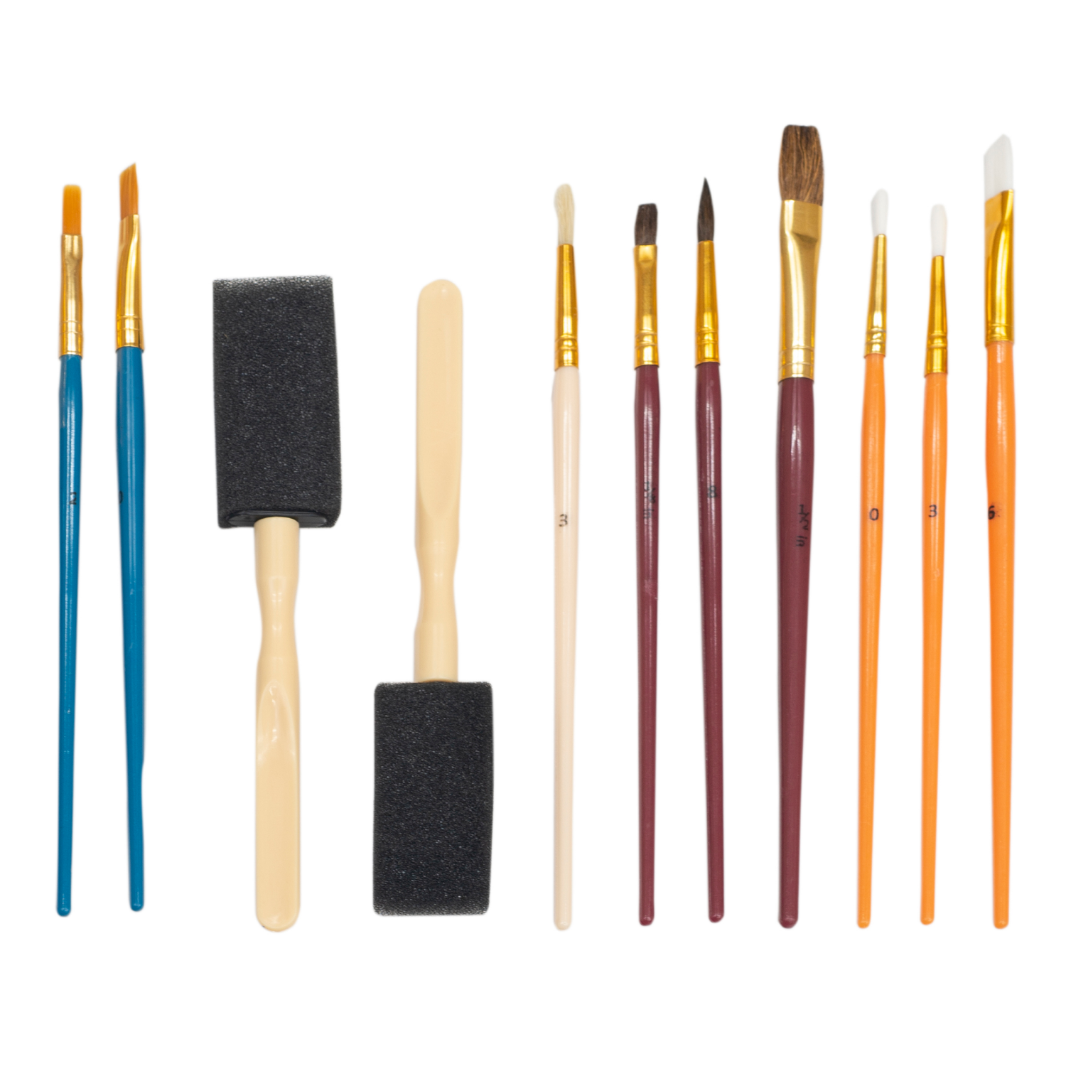 slide 3 of 3, Linzer Maestra Economy Artist Brush Set, 12 ct