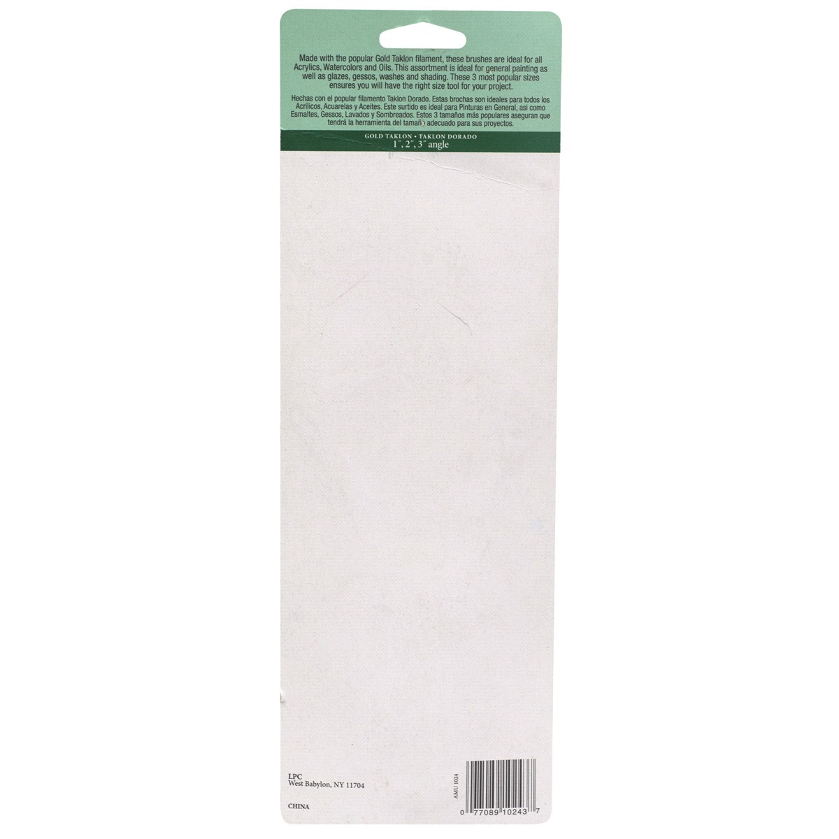 slide 2 of 2, Linzer maestra taklon angle brush 3 pieces, 1 ct