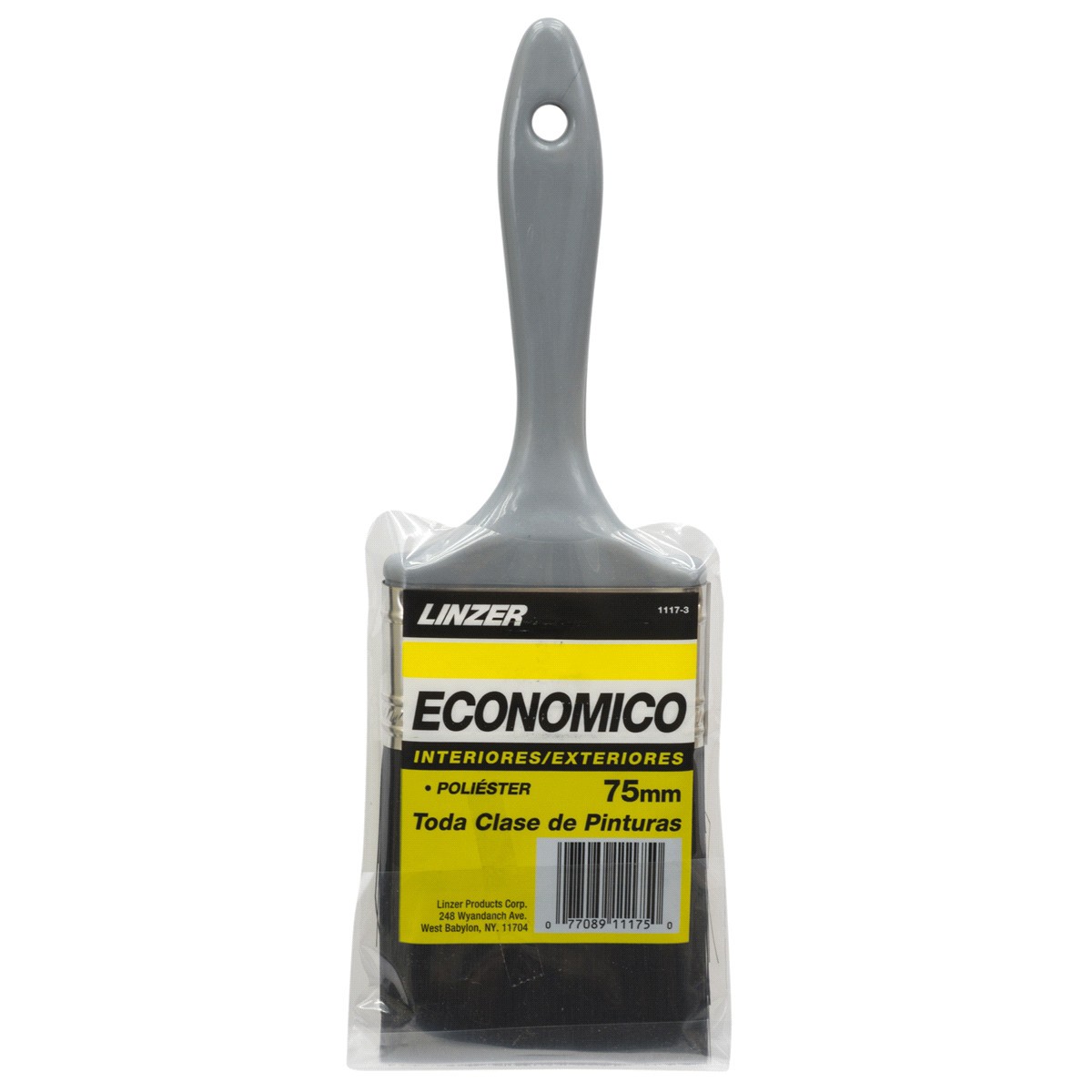 slide 2 of 2, Linzer 3 inch economy poly brush, 3 in