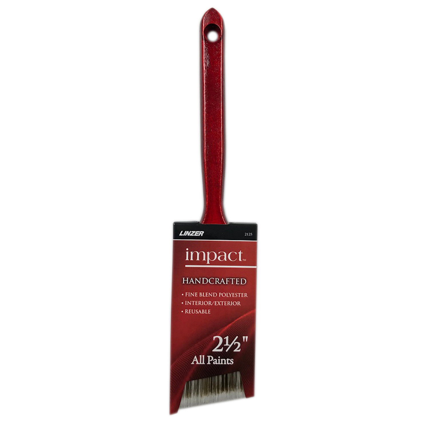 slide 1 of 5, Linzer Pro Edge Angled Brush, 2.5 in