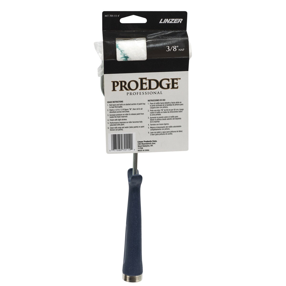 slide 2 of 2, Linzer 4 inch x 3/8 inch microfiber mini roller, 1 ct