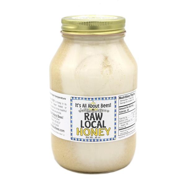 slide 1 of 1, It's All About Bees! It's All About Bees Raw Local Honey, 48 oz