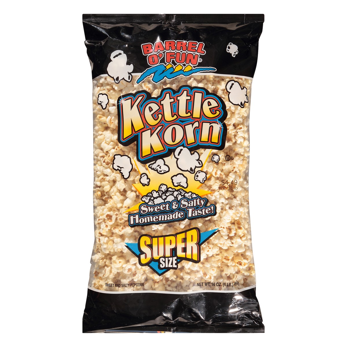 slide 1 of 6, Barrel O'Fun Sweet & Salty Kettle Korn, 16 oz