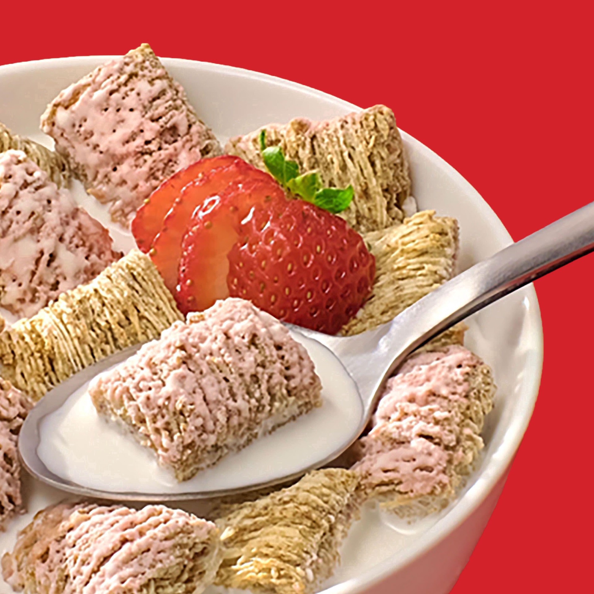 slide 3 of 51, Frosted Mini-Wheats Kellogg's Frosted Mini-Wheats Cold Breakfast Cereal, High-Fiber, Whole Grain, Family Size, Strawberry, 22oz Box, 1 Box, 22 oz