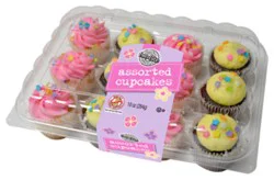 Two-Bite Cupcake Mini Spring Assorted 12 Count - 10 Oz