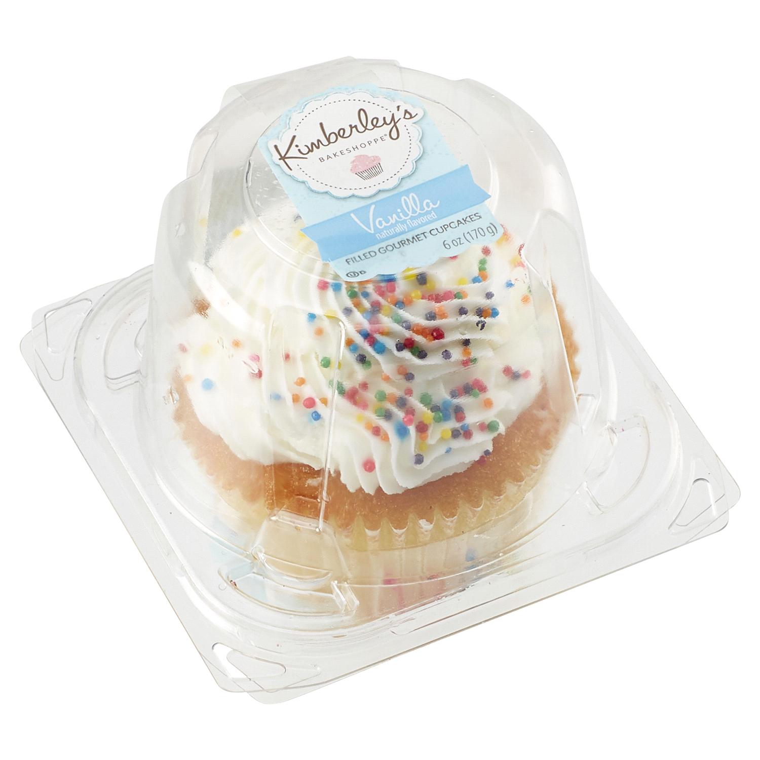 slide 4 of 5, Kimberley's Bakeshoppe Vanilla Filled Gourmet Cupcakes 6 oz, 6 oz