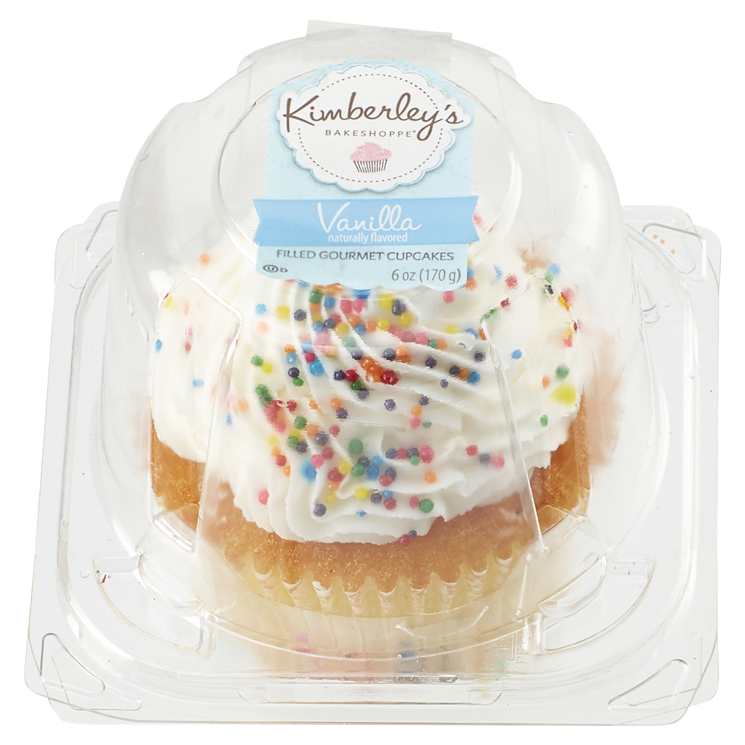 slide 1 of 5, Kimberley's Bakeshoppe Vanilla Filled Gourmet Cupcakes 6 oz, 6 oz