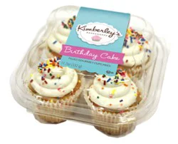 Kimberleys Gourmet Birthday Cake Cupcakes - 11.7 Oz