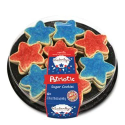 Kb Patriotic Shaped Sugar Cookies Tray - 22.8 Oz