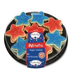 Kb Patriotic Shaped Sugar Cookies Tray - 22.8 Oz
