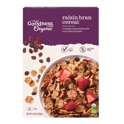 True Goodness Organic Raisin Bran Cereal, 10.6 Oz