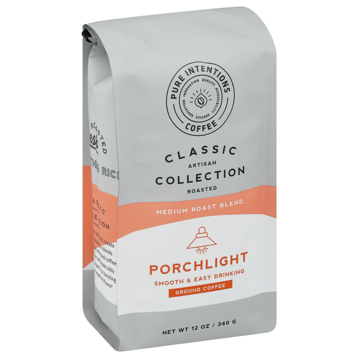 slide 3 of 9, Pure Intentions Coffee Porchlight Medium Roast Blend Ground Coffee - 12 oz, 12 oz